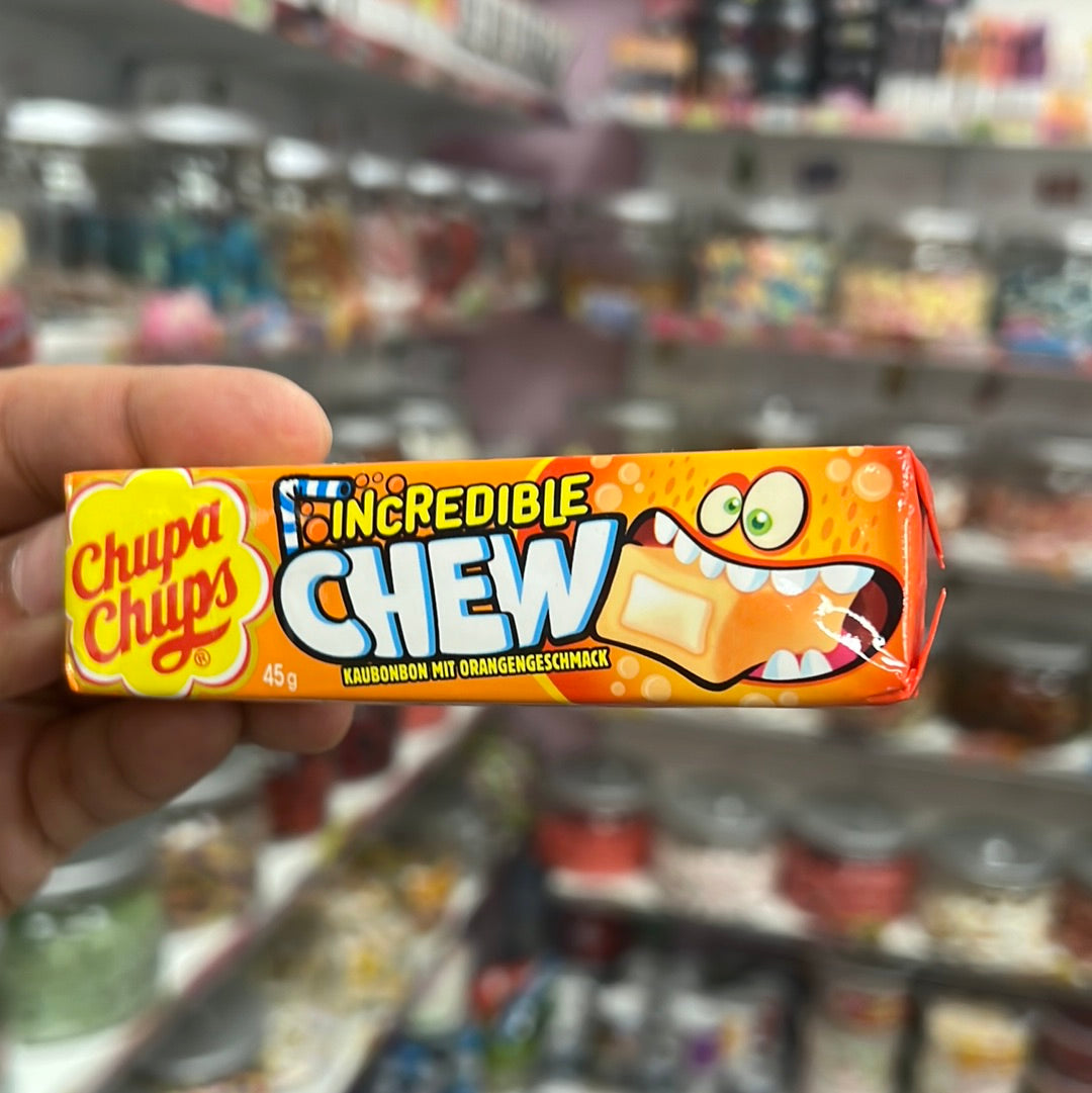 Chupa chups incredible chew orange 45g