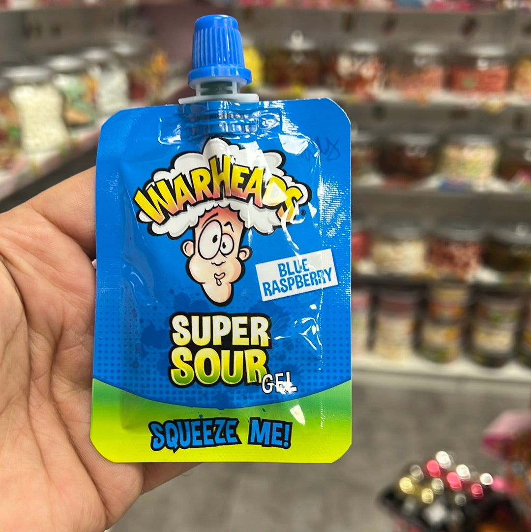 Warheads super sour gel blue raspberry 20g