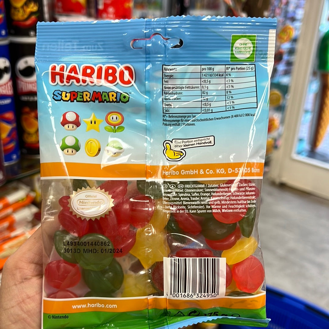 Haribo Super Mario Veggie 175 g – Sweet Schaffhausen