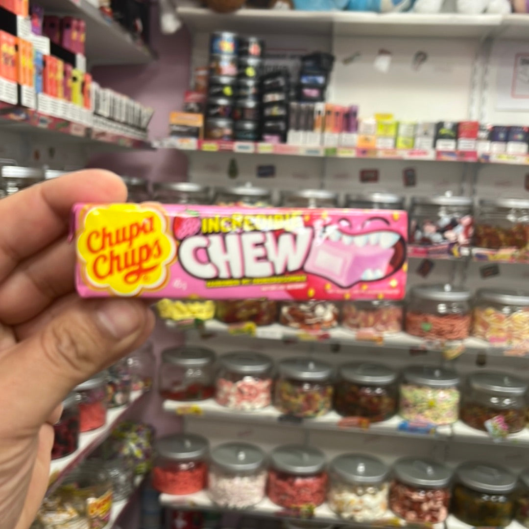 Chupa chups incredinle chew erdbeere 45