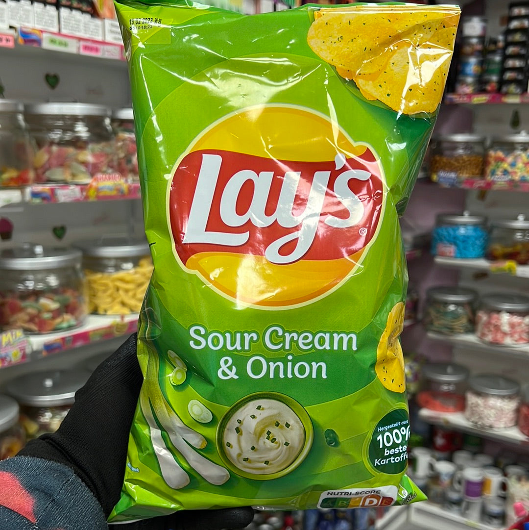 Lay‘s-sour Cream & Onion potato Chips 150g
