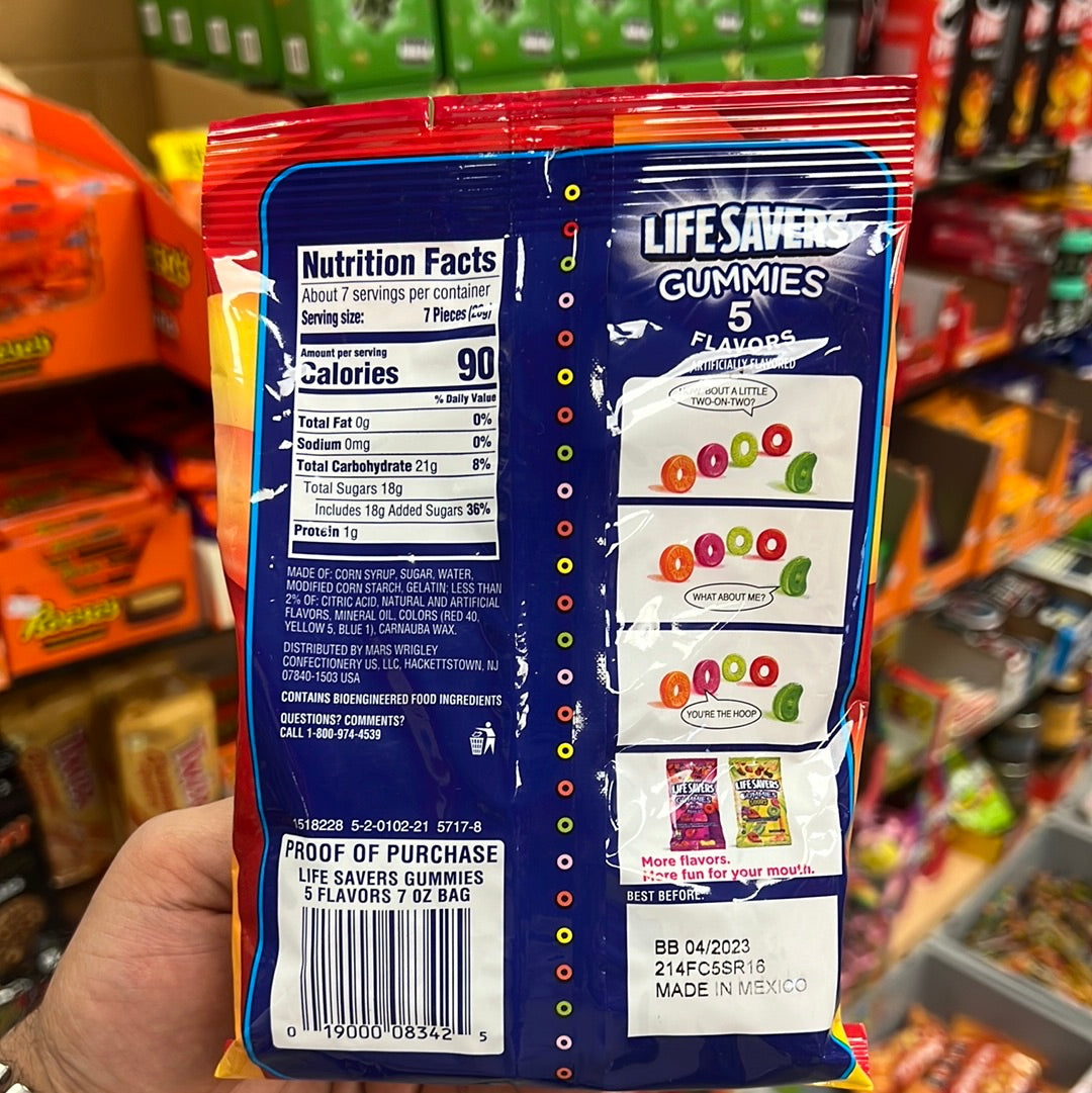 Lifesaver Gummies 5 flavours 198g