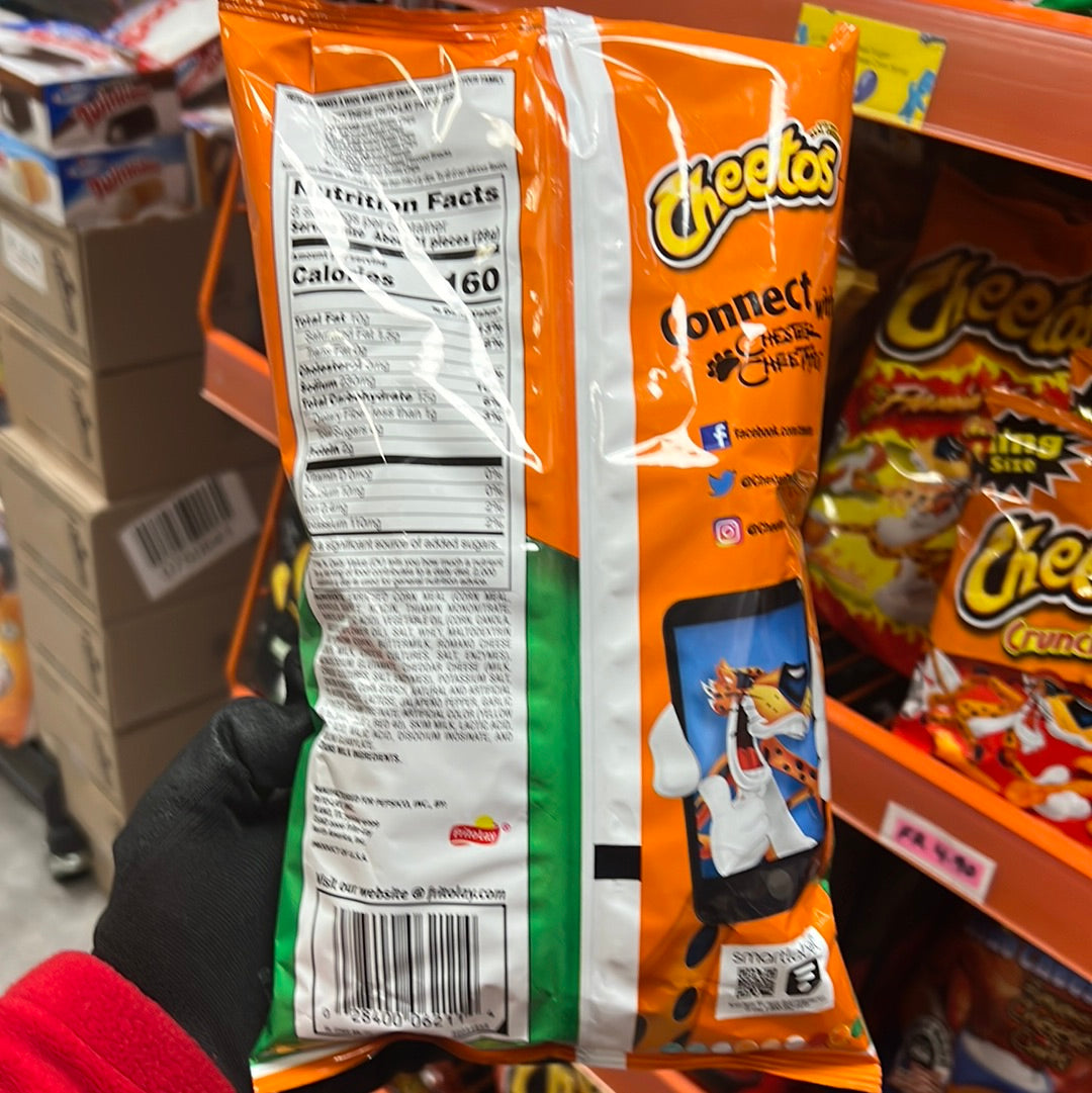 Cheetos crunchy cheddar jalapeño 230g (USA)
