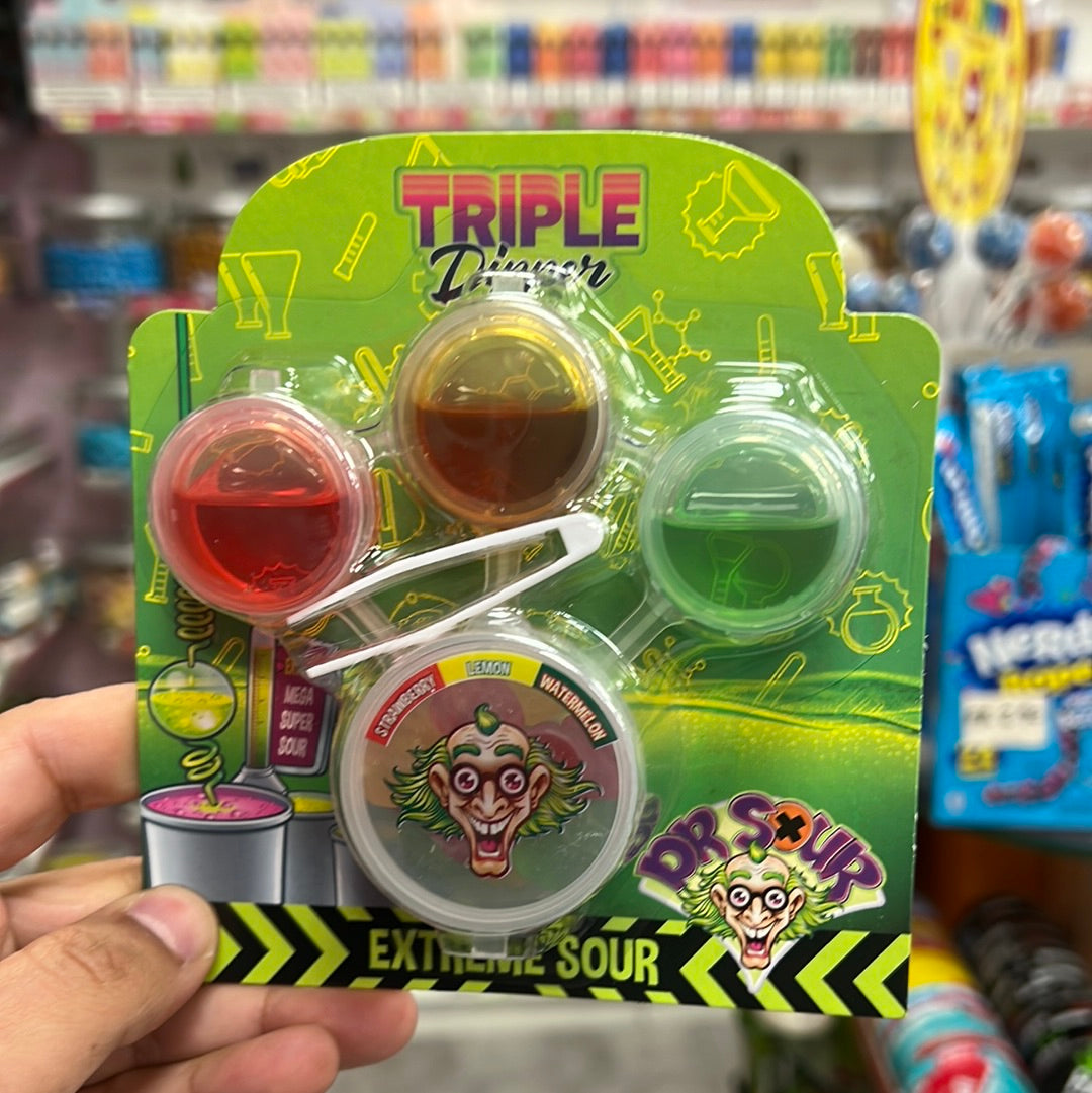 Dr Sour Raspberry Dr.Sour Triple Dipper 54g Extreme Sour – Sweet Schaffhausen