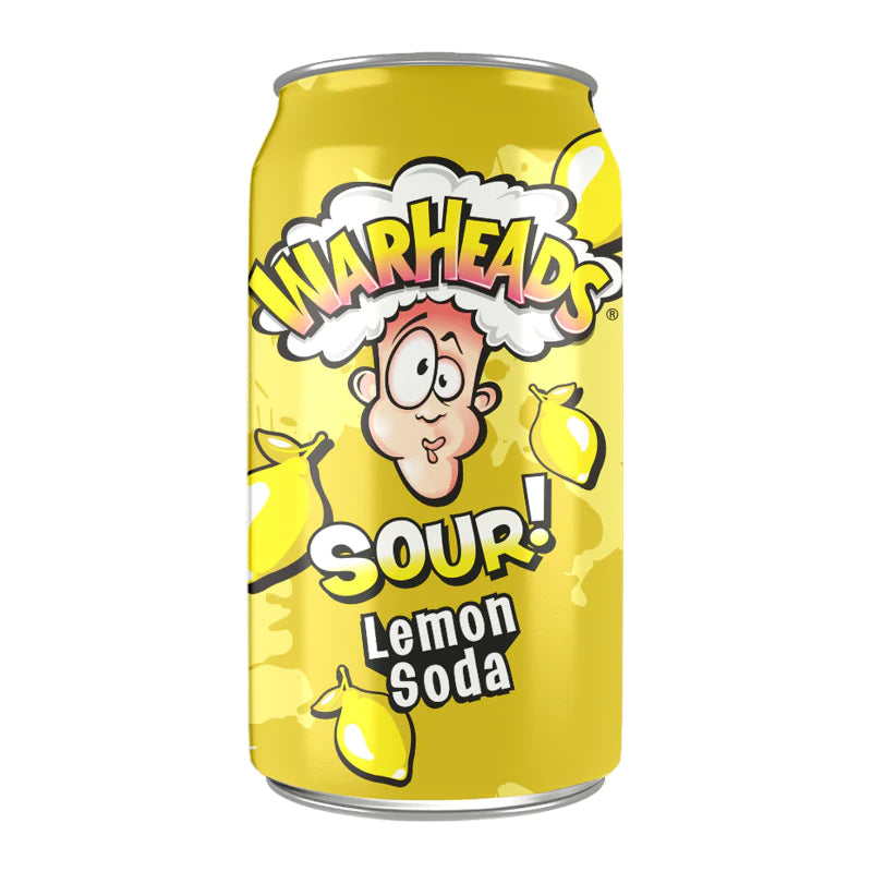 Warheads Sour Lemon Soda 355ml